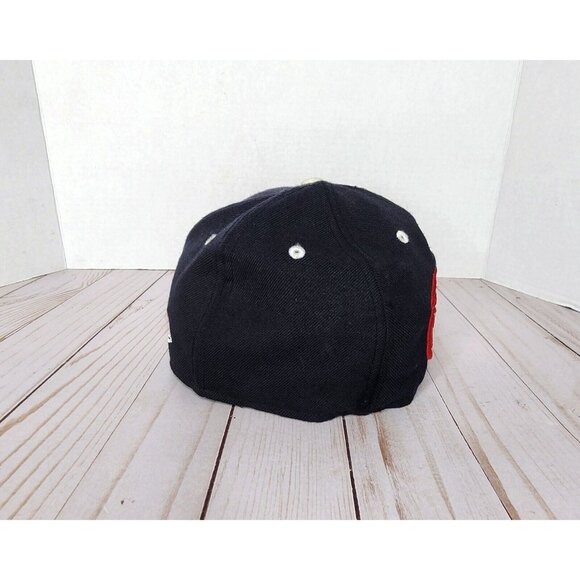 Boston Red Sox Wicked Fade Custom New Era Hat Cap 7 1/8 Black and Red Ombre - Picture 3 of 10